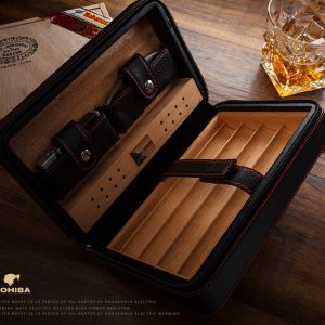 Hộp bao da giữ ẩm cầm tay cigar