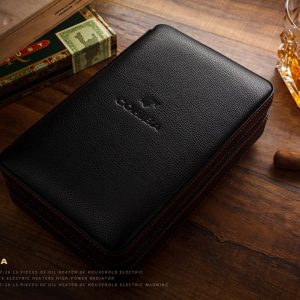 Hộp bao da giữ ẩm cầm tay cigar