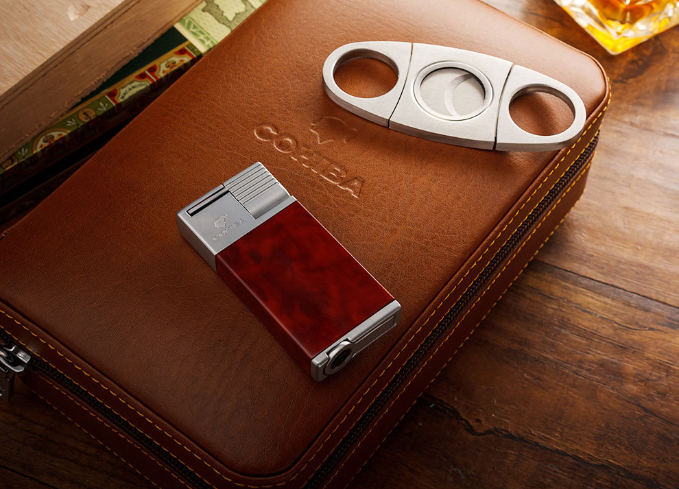 Hộp bao da giữ ẩm cầm tay cigar