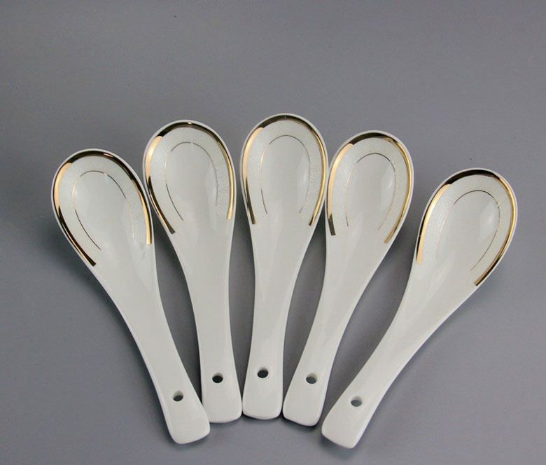 Bộ bát sứ xương hai viền vàng