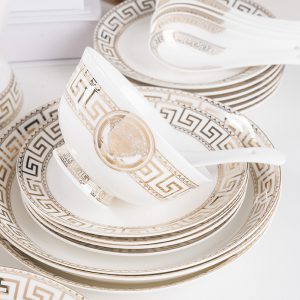 Bộ bát đĩa Versace trắng