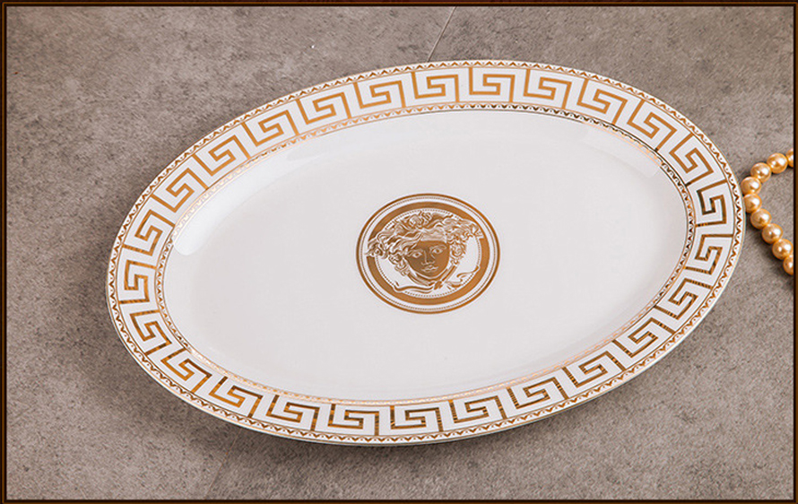 Bộ bát đĩa Versace trắng