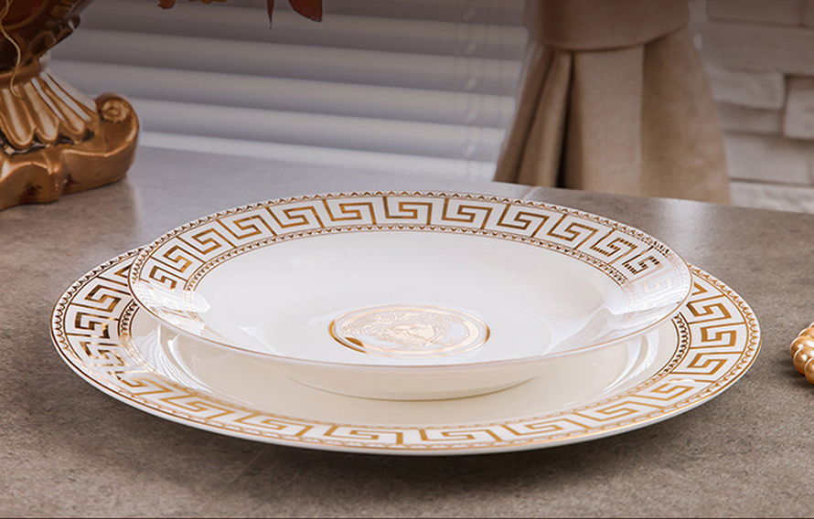 Bộ bát đĩa Versace trắng