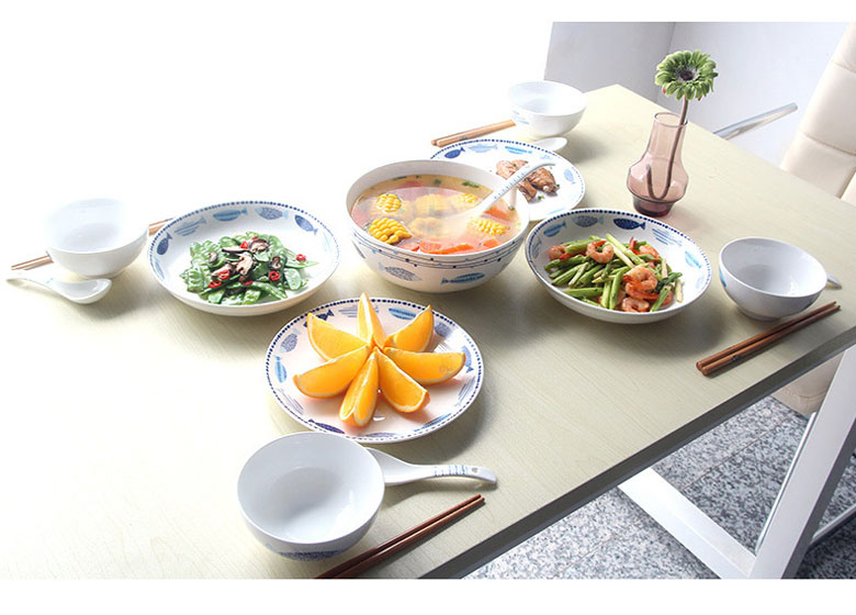 Bộ bát họa tiết cá