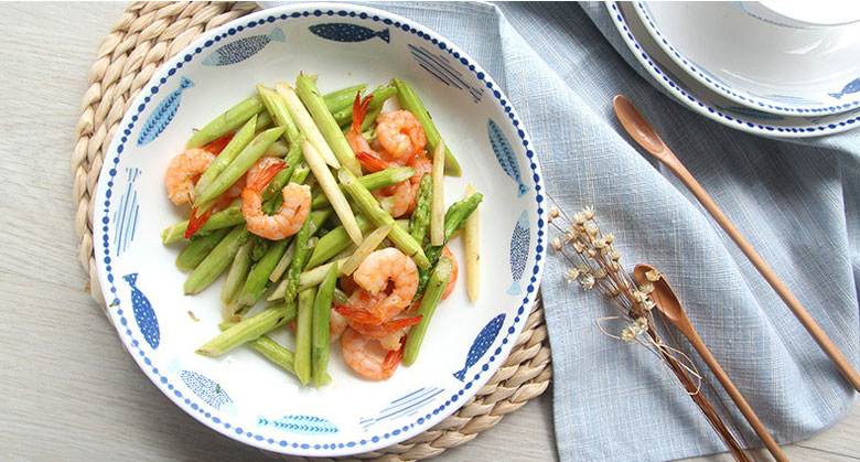 Bộ bát họa tiết cá