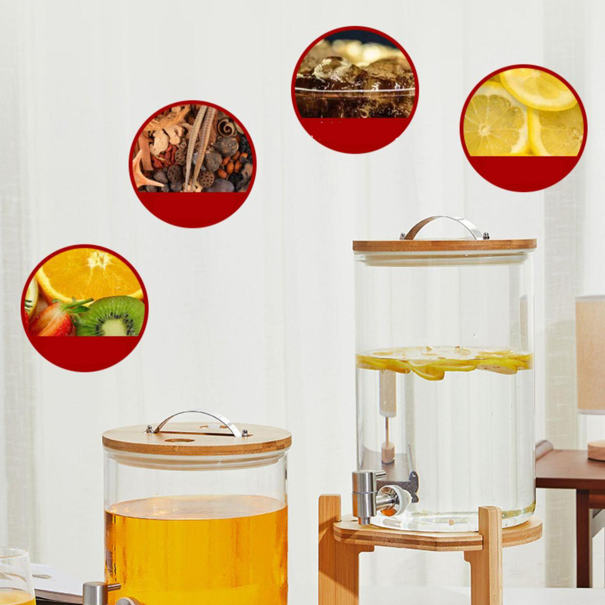 Bình thủy tinh đựng nước uống ngâm rượu ngâm hoa quả