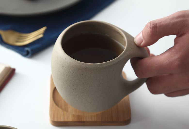 Bình trống nâu 4 chén