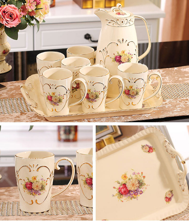 Bộ bình trà cỡ lớn kèm khay