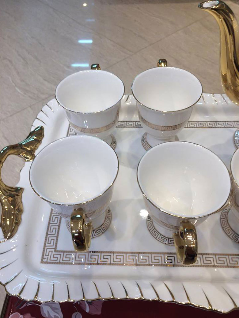 Bộ ấm trà Versace khay