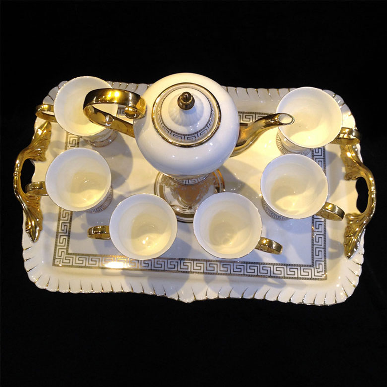 Bộ ấm trà Versace khay