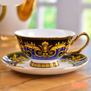 Bộ ấm trà Versace cao cấp vàng xanh