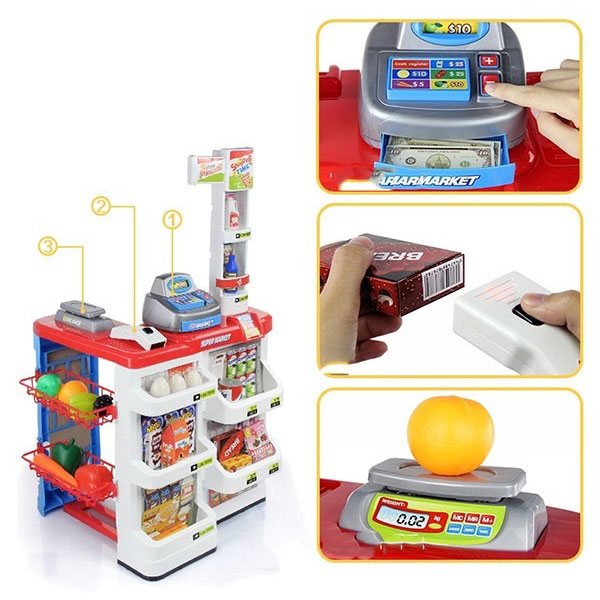 Bộ đồ chơi siêu thị mini