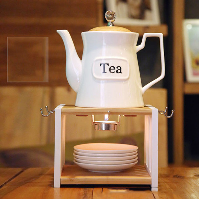 Bộ ấm trà sứ bếp nến