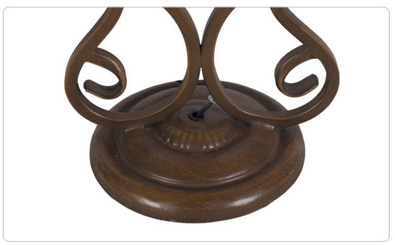 Đèn bàn hoa đỏ Tiffany