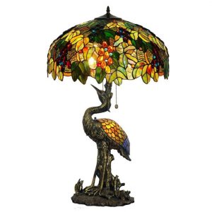 Đèn bàn thân hạc Tiffany