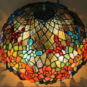 Đèn cây Tiffany Luxury Rose