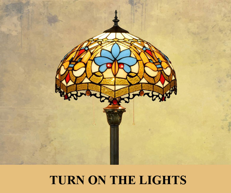 Đèn cây Tiffany châu âu