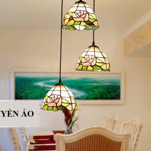 Đèn chùm thả trần tiffany rose