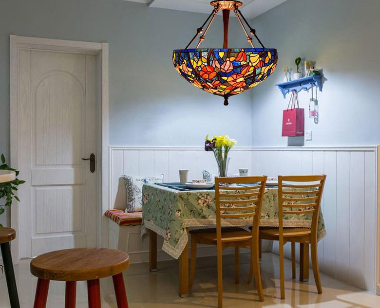 Đèn thả trần tiffany tulip