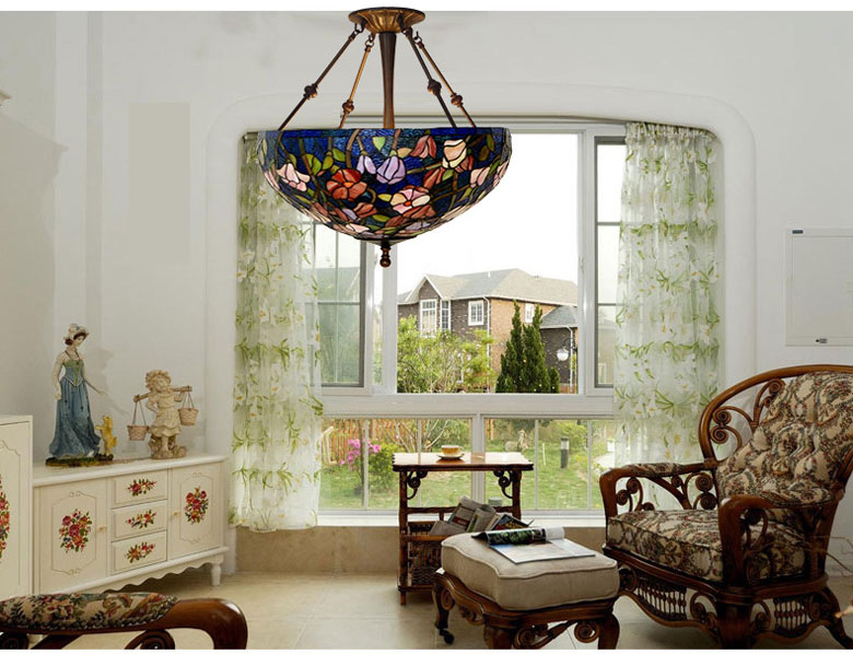 Đèn thả trần tiffany tulip