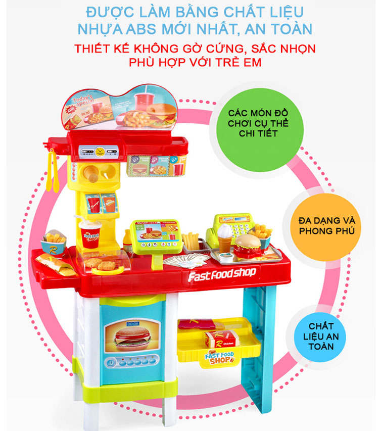 Bộ đồ chơi fastfood