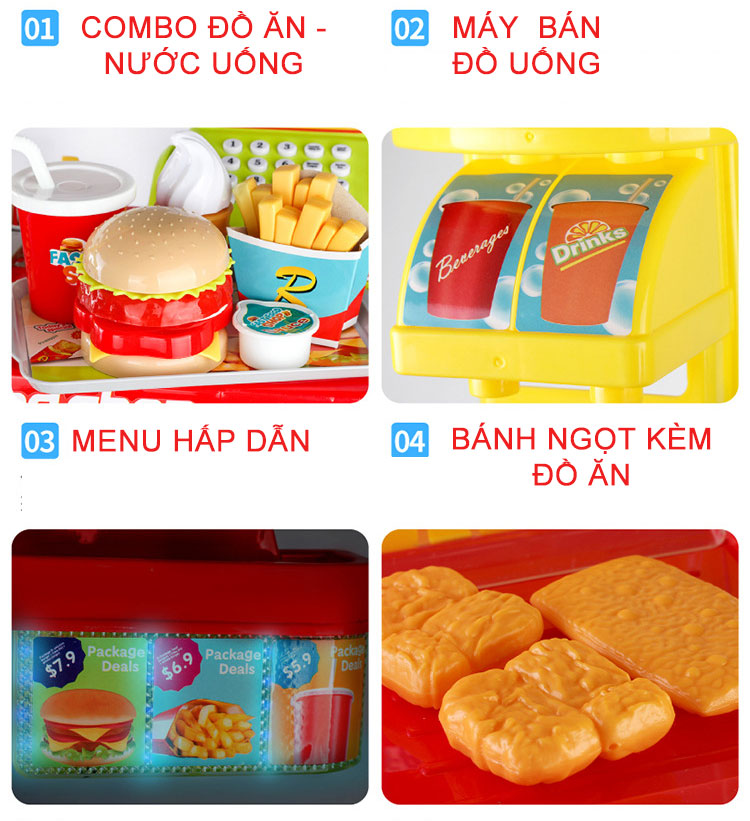 Bộ đồ chơi fastfood