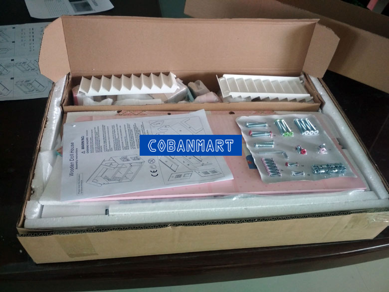 Bộ đồ chơi ngôi nhà bằng gỗ Pink Dream