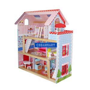 Bộ đồ chơi ngôi nhà bằng gỗ Pink Dream