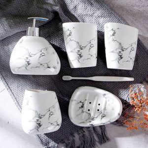 Đồ dùng phòng tắm vân đá