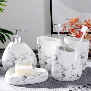 Đồ dùng phòng tắm vân đá