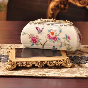 Hộp giấy hoa tím