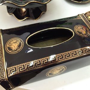 Hộp sứ đựng khăn giấy versace