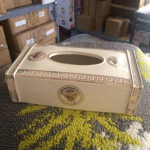 Hộp sứ đựng khăn giấy versace