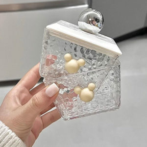 Khay đựng mứt Tết thủy tinh 6 ngăn kèm khay sứ