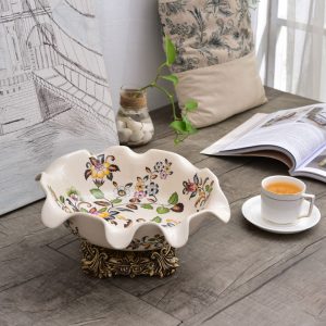 Khay quả EU hoa xanh