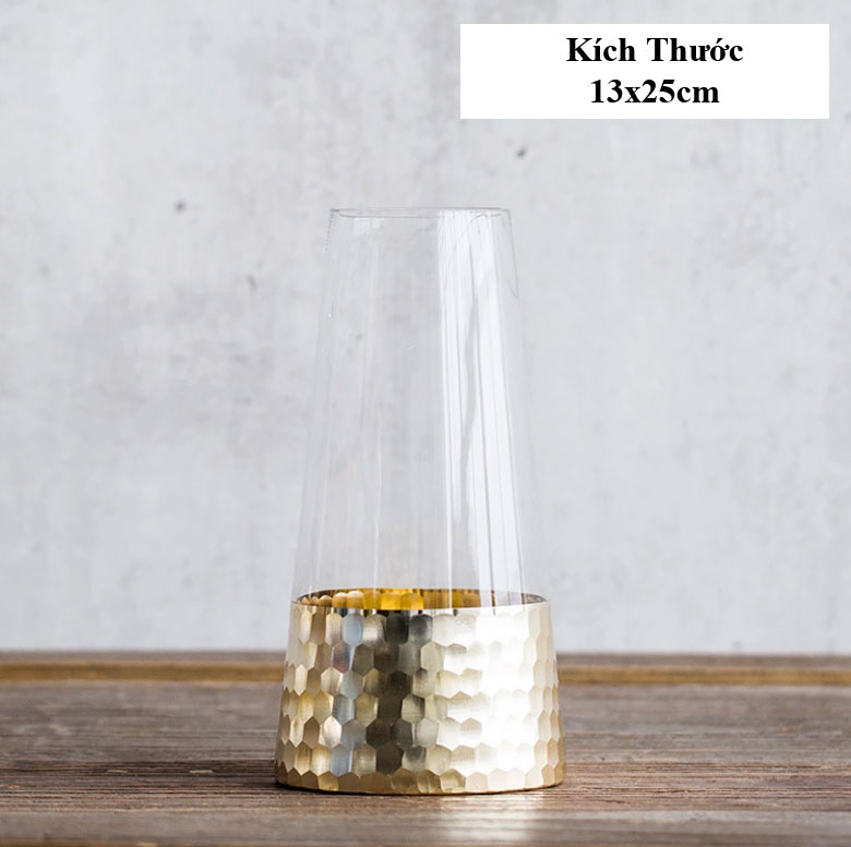 Lọ hoa thủy tinh trong suốt Royal