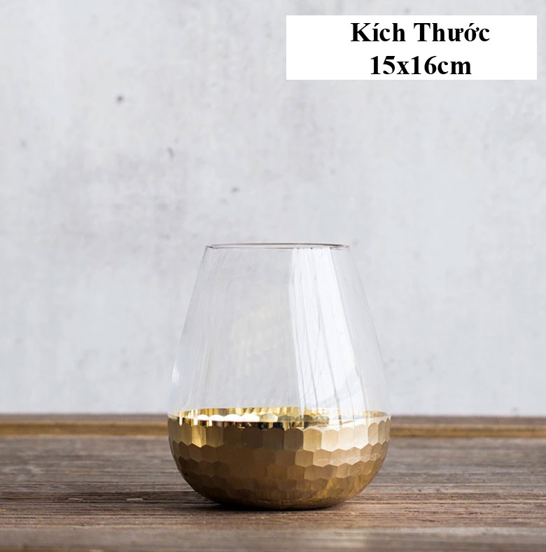 Lọ hoa thủy tinh trong suốt Royal