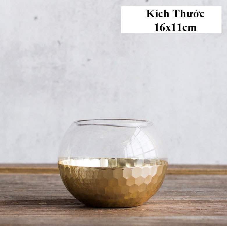 Lọ hoa thủy tinh trong suốt Royal