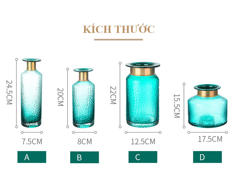 Lọ hoa trang trí BlueGold