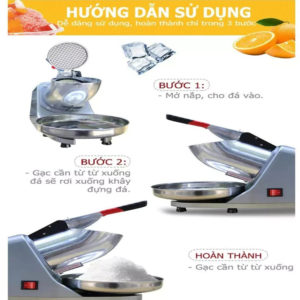Máy bào đá tuyết 2 lưỡi bào 2 nắp DR207