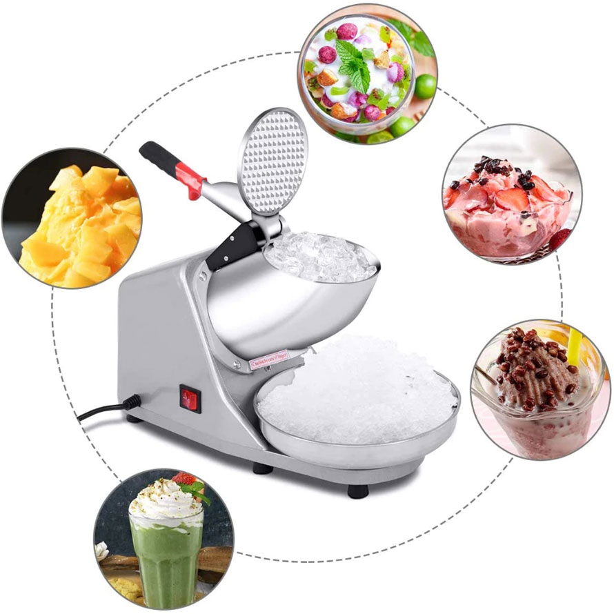 Máy bào đá tuyết 2 lưỡi bào 2 nắp DR207