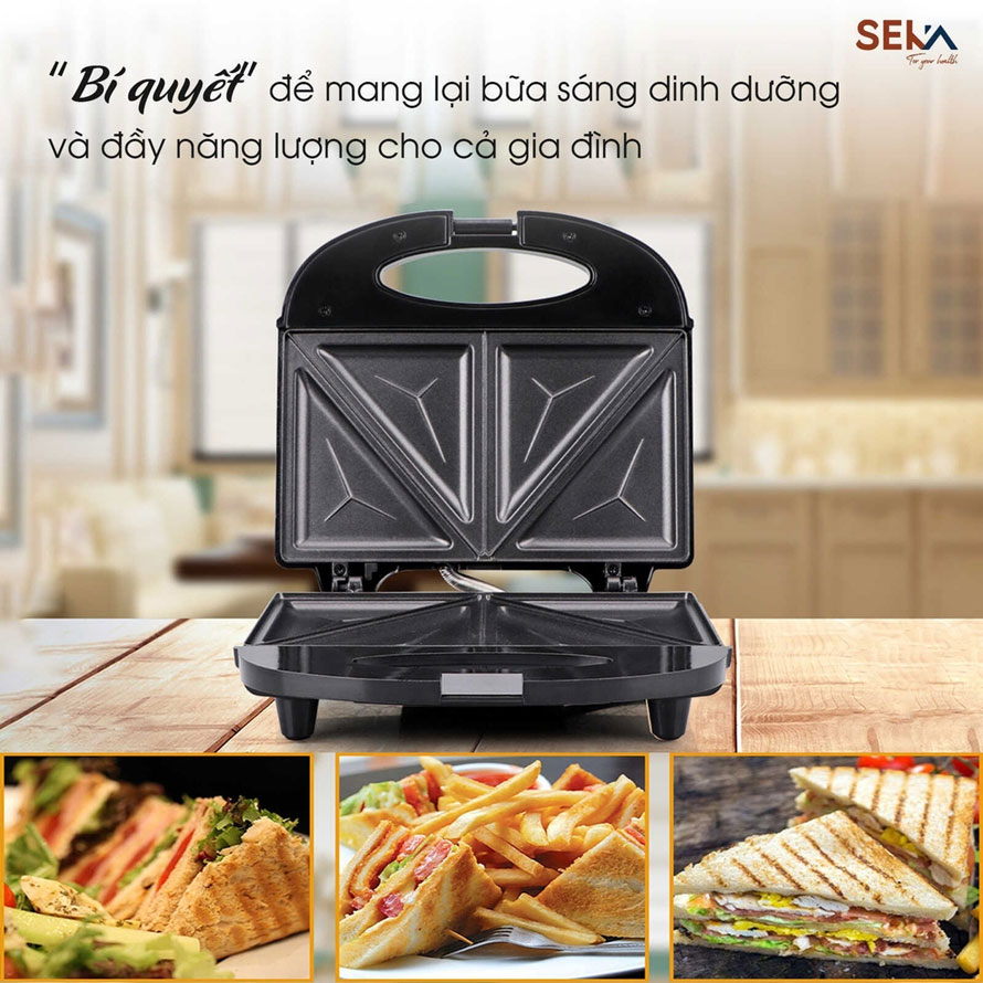 Máy làm bánh kẹp bánh waffle SEKA SK550