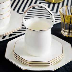 Bộ bát đĩa sứ xương bát giác