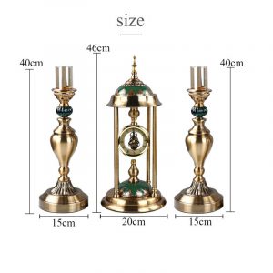 Đồng hồ chân nến decor