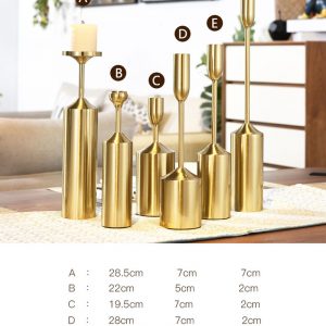 set 6 chân nến trang trí