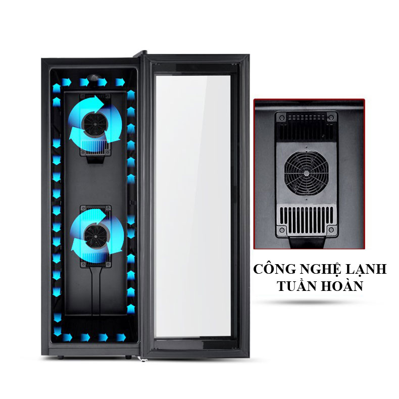 Tủ bảo quản ướp lạnh rượu vang 30 chai