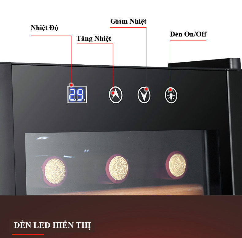 Tủ bảo quản ướp lạnh rượu vang 30 chai