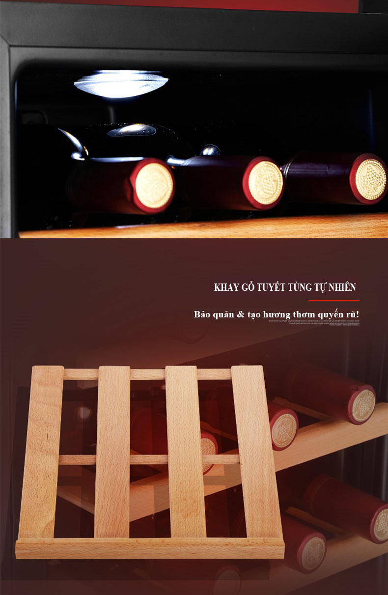 Tủ bảo quản ướp lạnh rượu vang 30 chai