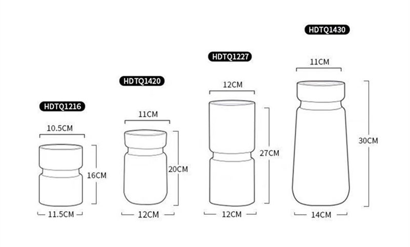 Bình hoa thủy tinh hình trụ