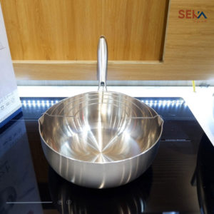Chảo bếp từ chảo Tuyết Inox 304 SEKA